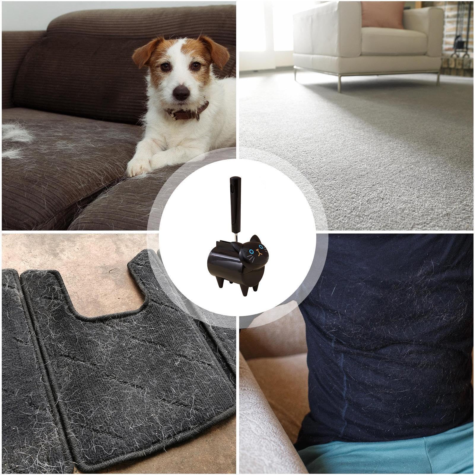 Amazon.co.jp: ローラー型毛取りクリーナー | 猫型デザインの